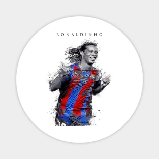 Ronaldinho in abstract art Magnet